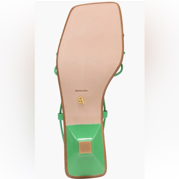 Veronica Beard Foley Ankle Tie Sandal Jungle Green - Picture 6 of 14